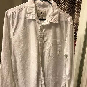 Mens white collared shirt